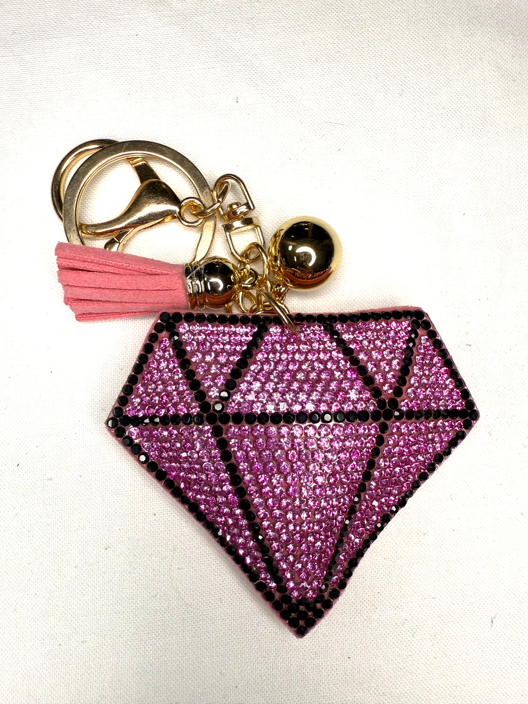 Bling Bag Charm Keychains - Glitz and Glam
