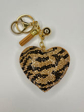 Load image into Gallery viewer, Rhinestone Puffy Keychains - Hearts and Smiles
