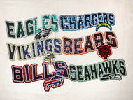 Sequin NFL Football Team Iron On Patches - Group 2