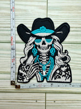 Load image into Gallery viewer, Skelly Cowgirl Iron On Patch
