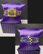 Checkered Spade or Lightning Bolt Stretch Bracelets
