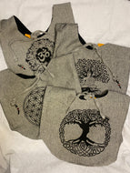 Crossbody Handbag Om, Tree of life, Flower of Life