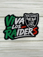 Viva Los Raiders Iron on Patch- Brush Version