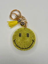 Load image into Gallery viewer, Rhinestone Puffy Keychains - Hearts and Smiles
