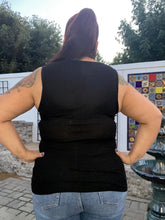 Load image into Gallery viewer, Sleeveless Black Tank Top with Stones - Women&#39;s
