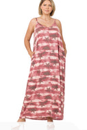 Stars and Stripes Cami Maxi Dress - Curvy
