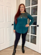Hunter Green Long Sleeve Top - Womens