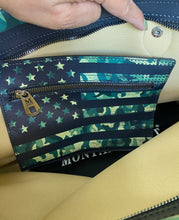Load image into Gallery viewer, Green Camo USA Flag Tote
