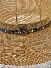 Load image into Gallery viewer, Straw Hat with Multi Color Trim Band
