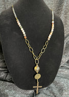 Beaded Chain with Cross