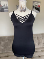 Seamless Criss Cross Front Cami - Women's