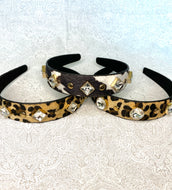 Cheetah or Cow Pattern Hair Band