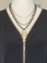 Load image into Gallery viewer, Multi Strand Necklace with Crystal Charm
