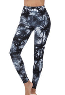 Zenana Tie Dye Wide Waistband Cotton Leggings - Women's