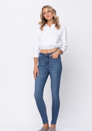 Judy Blue High Waist Skinny Fit Jeans - Medium Blue
