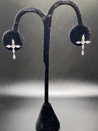 Rhinestone Cross Earrings