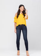 Judy Blue Mid Rise Skinny Jeans - Curvy