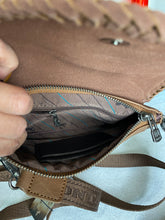 Load image into Gallery viewer, Crossbody / Clutch Purse with Genuine Tooled Leather
