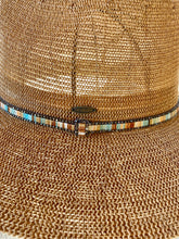 Load image into Gallery viewer, Straw Hat with Multi Color Trim Band
