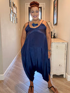 Bohemian Navy Blue Harem Jumper