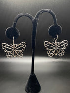 Silver Butterfly Earrings